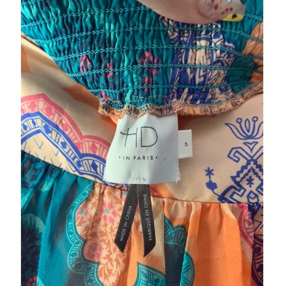 Anthropologie Paisley Bright Color Silk Skirt S - Picture 3 of 4